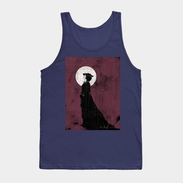 Lady Night Tank Top by IlyaArtist